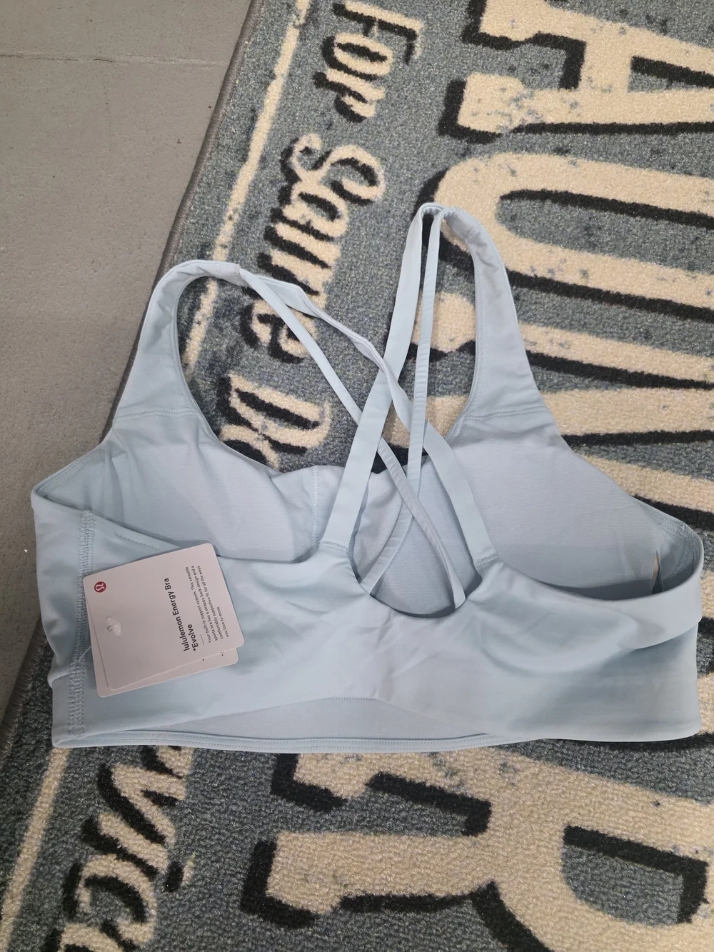 lululemon athletica Light Blue Strappy Sports Bra